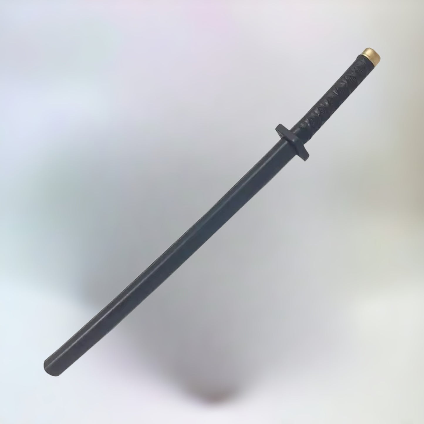Deadpool katana inside cover in a plain white background.