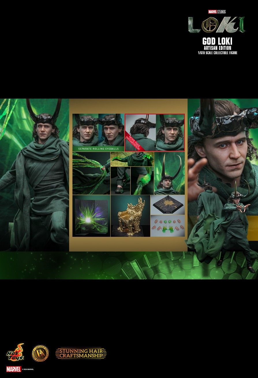 Hot Toys God Loki (Artisan Edition) 1/6 Scale Action Figure