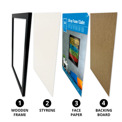 Wooden Oak Picture Frame - Maxi - 61 x 91.5cm