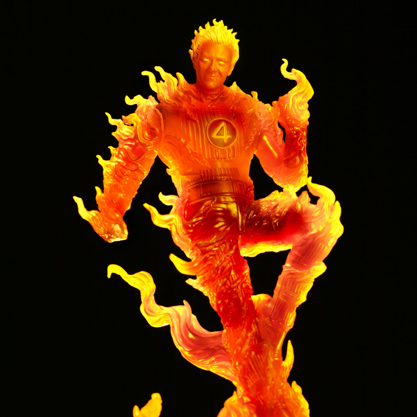 Human Torch Art Scale 1-10 Closeup