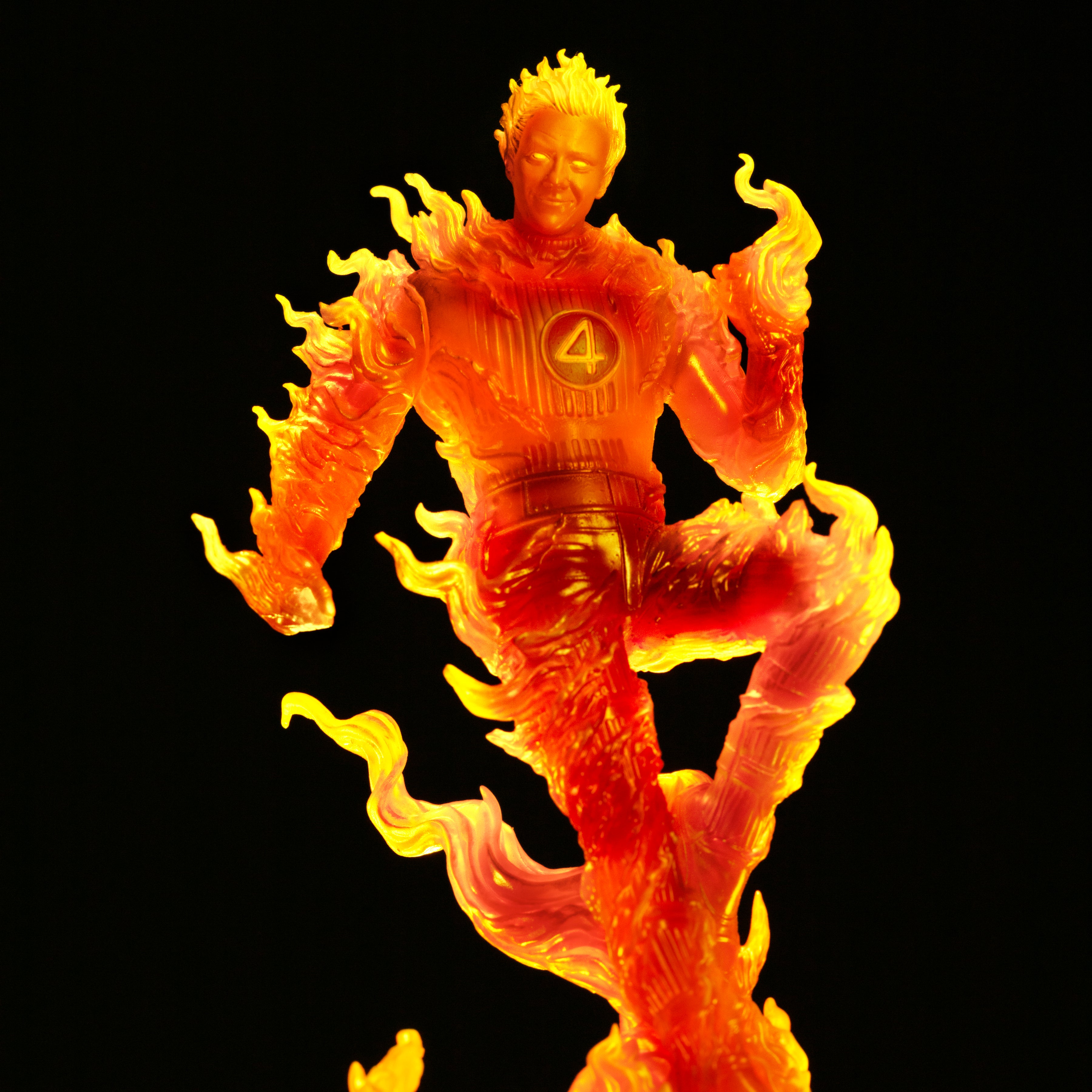 Human Torch Art Scale 1-10 Closeup