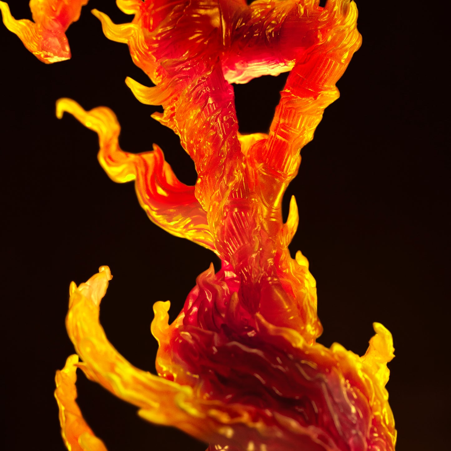 Human Torch Art Scale 1-10 Closeup