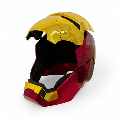 Iron Man Helmet MK5 Gold Jarvis Voice Activation Open Style 2