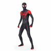 Standing pose Miles Morales costume with white background.