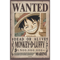 One Piece Wanted Luffy Poster - 61 x 91.5cm Maxi Print