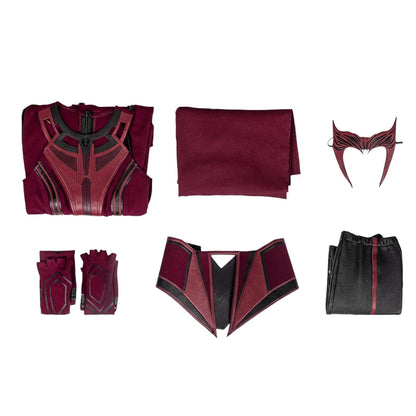 Scarlet Witch costume set parts.
