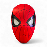 Spiderman mask with blinking movable eyes chin control.