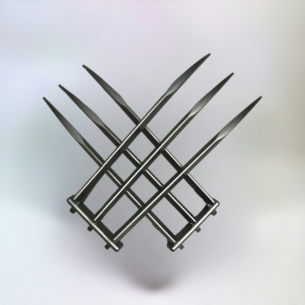 Deadool & Wolverine - Wolverine plastic silver claws 30cm with plain white background.