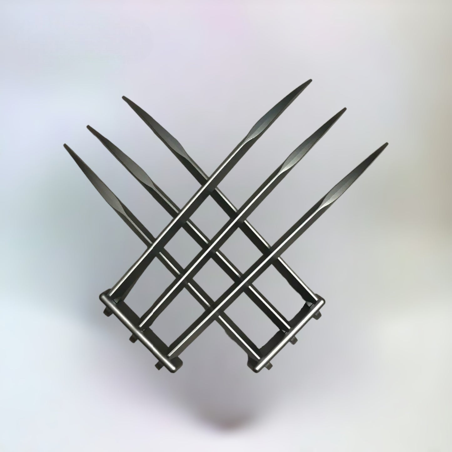 Deadool & Wolverine - Wolverine plastic silver claws 30cm with plain white background.