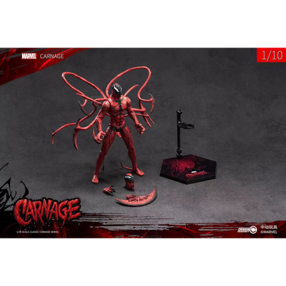 ZD Toys Carnage action figure with it's accessories.
