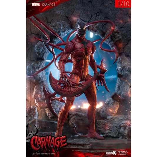 ZD Toys Carnage action figure posing.
