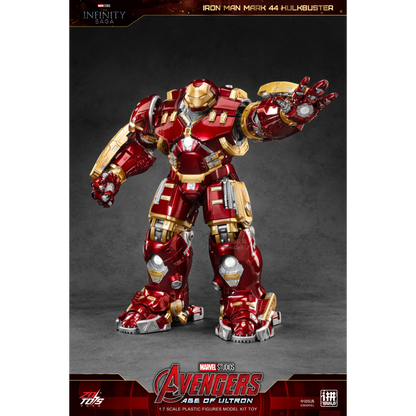 ZD Toys Iron Man Hulkbuster MK44 model kit in an action pose.