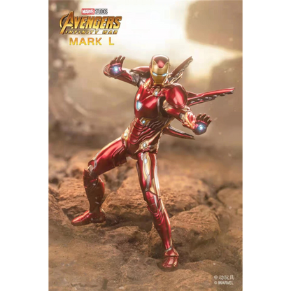 ZD Toys Iron Man Mark 50 action figure posing.