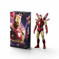 ZD Toys Iron Man Mark 85 LED action figure shown with its box.