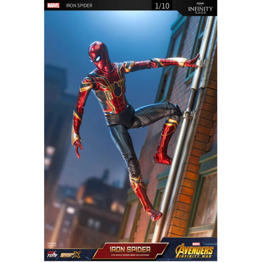 ZD Toys Iron Spider action figure posing.