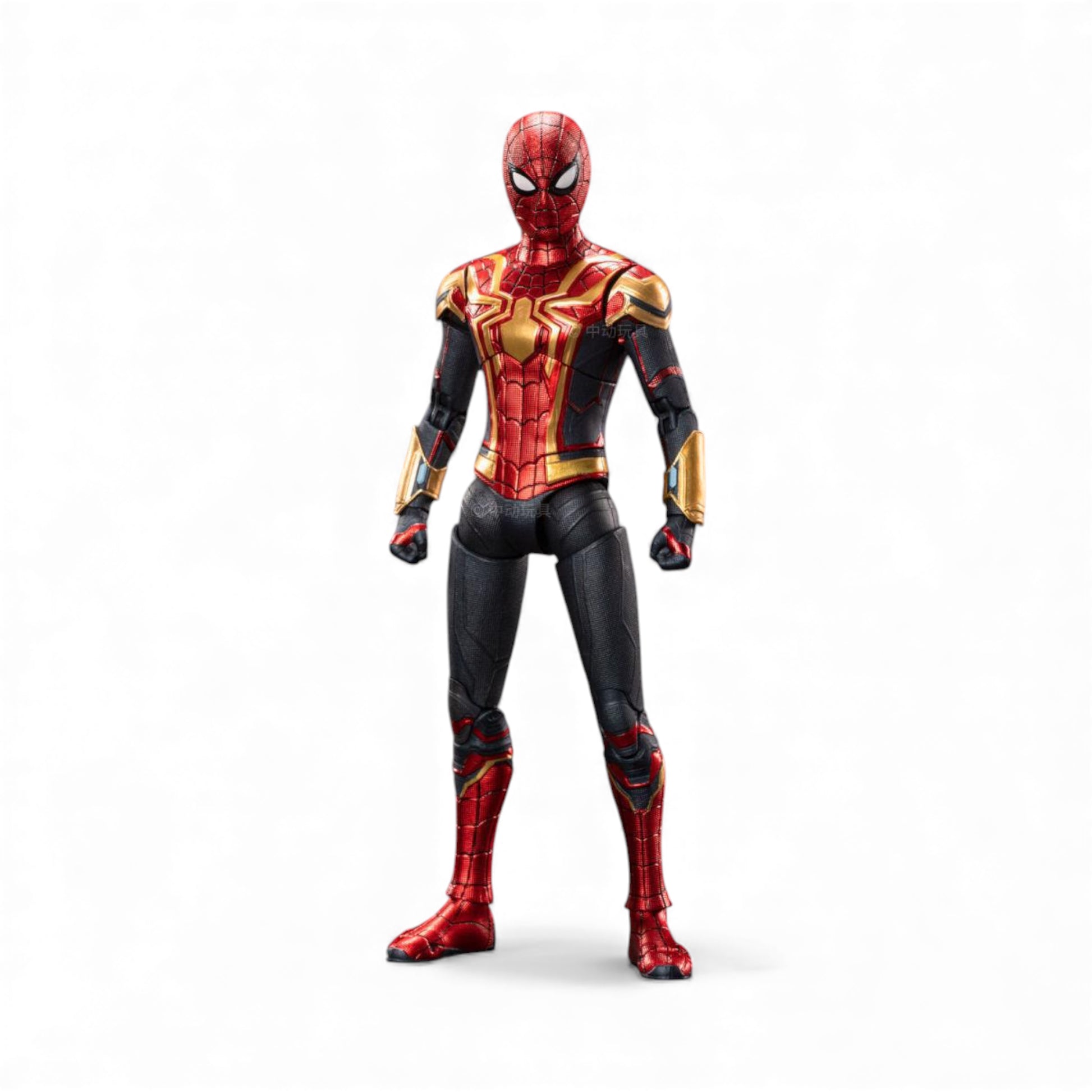 ZD Toys Spiderman Iron Integrated Suit 1/10 Scale Action Figure from Spiderman No Way Home action figure front side.