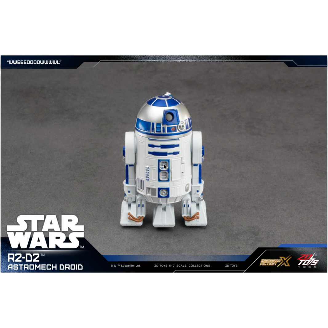 ZD Toys R2-D2 action figure, front view.