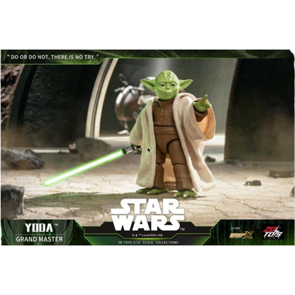 ZD Toys Yoda action figure in an action pose.