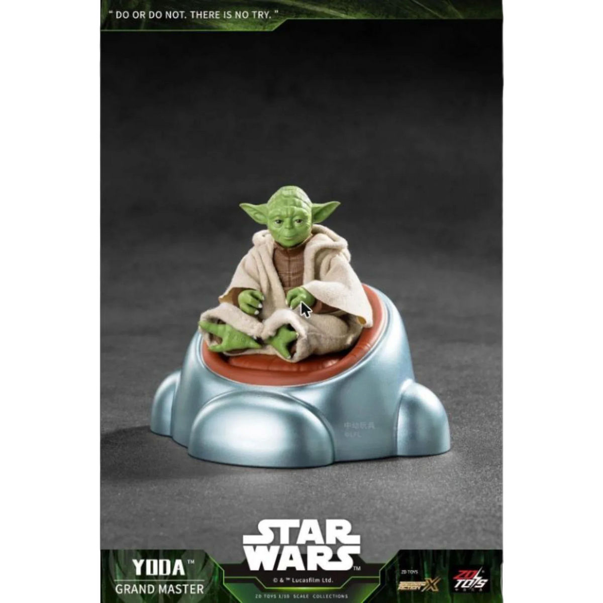 ZD Toys Yoda action figure, front view.