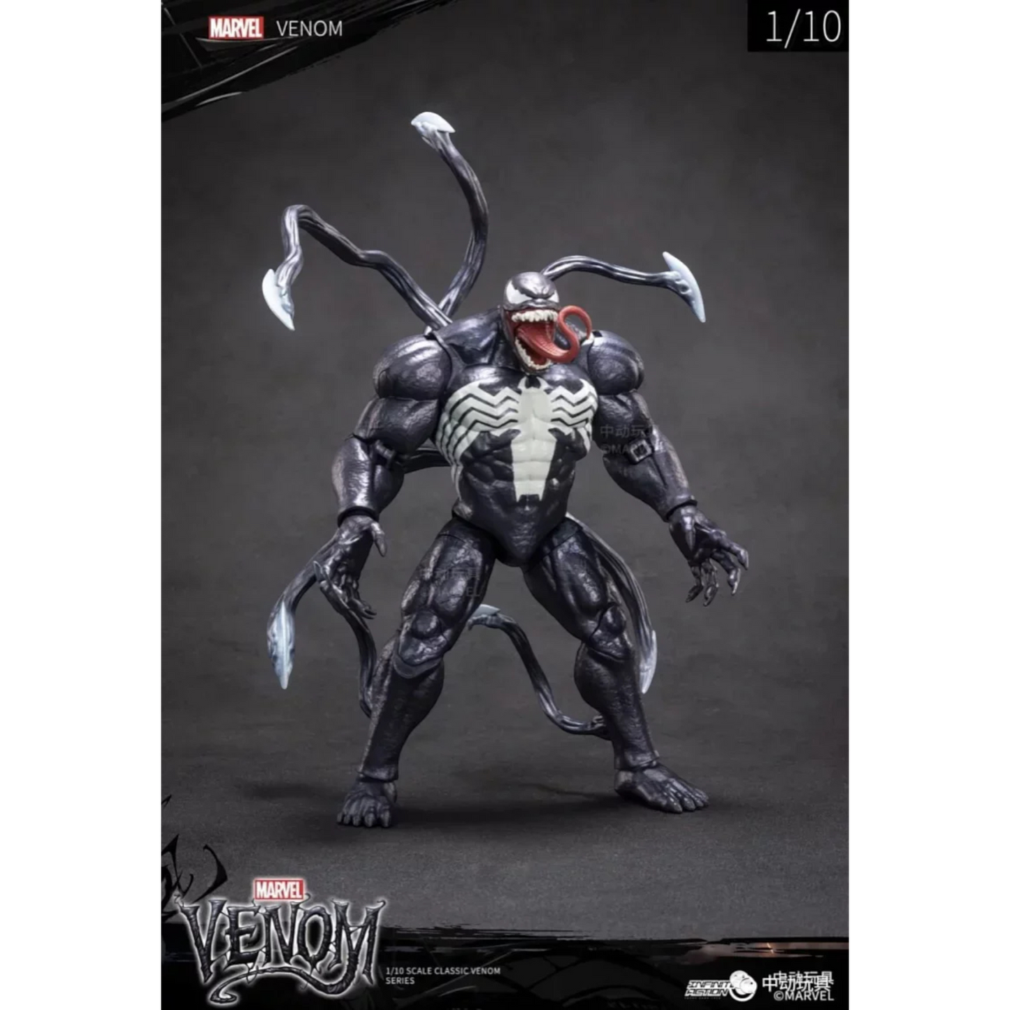 ZD Toys Venom action figure standing.