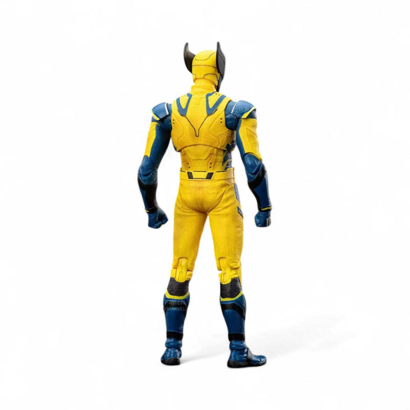ZD Toys Wolverine action figure back side standing with a white background.