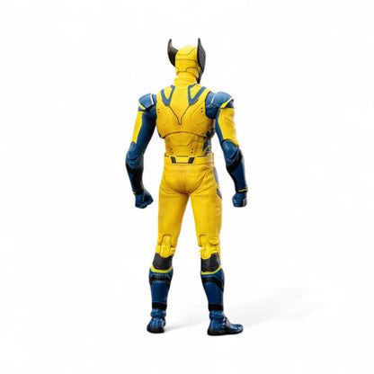 ZD Toys Wolverine action figure back side standing with a white background.