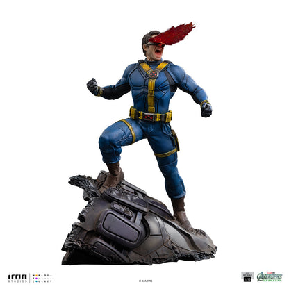 Iron Studios Cyclops Avengers: Doomsday BDS 1/10 statue - alternate angle view on white background 1