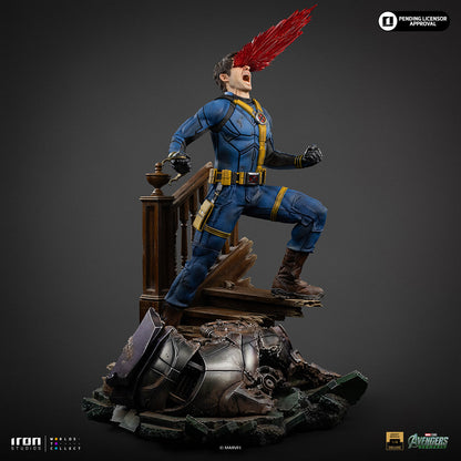 Iron Studios Cyclops Legacy Replica 1/4 Statue, Deluxe Ver statue - unpainted prototype detail view, alternate power-effect part 3