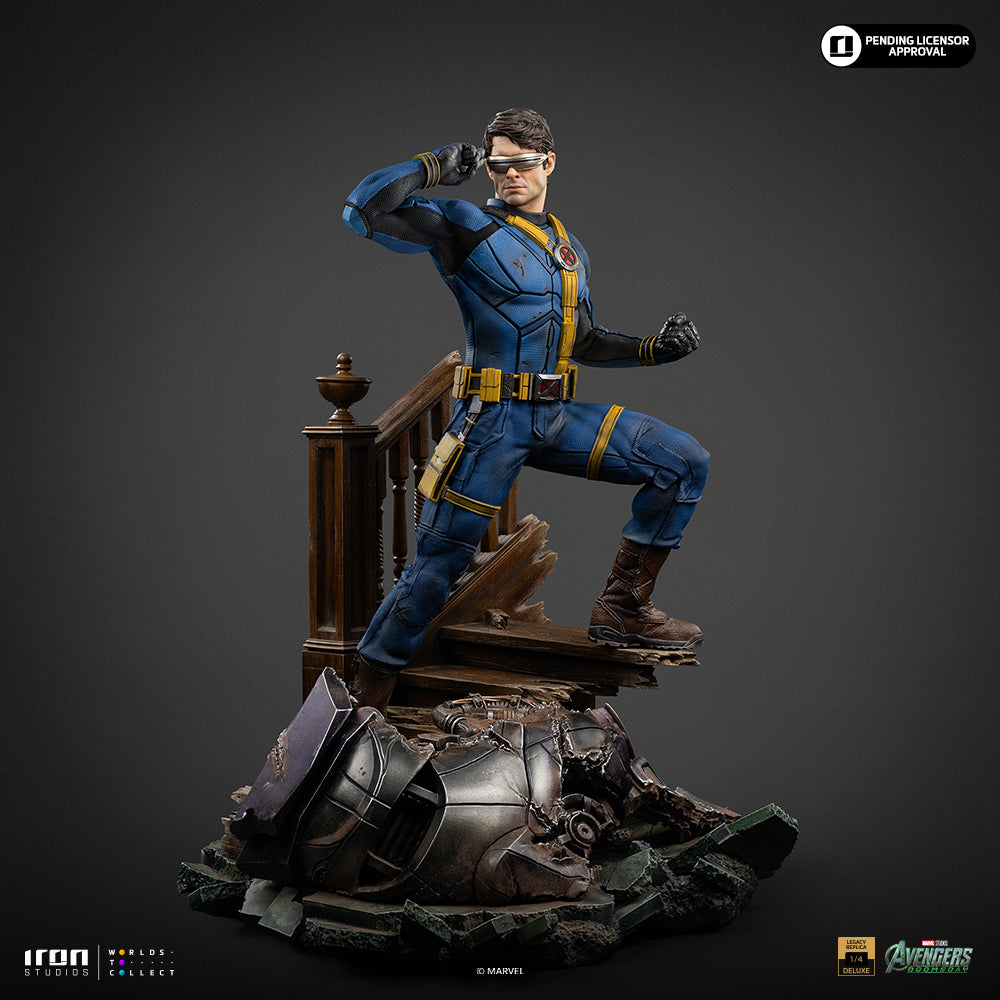 Iron Studios Cyclops Legacy Replica 1/4 Statue, Deluxe Ver statue - unpainted prototype detail view, interchangeable arm part 4
