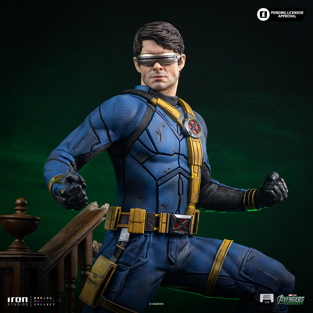 Iron Studios Cyclops Legacy Replica 1/4 Statue, Regular Ver statue - hand-painted detail view 1