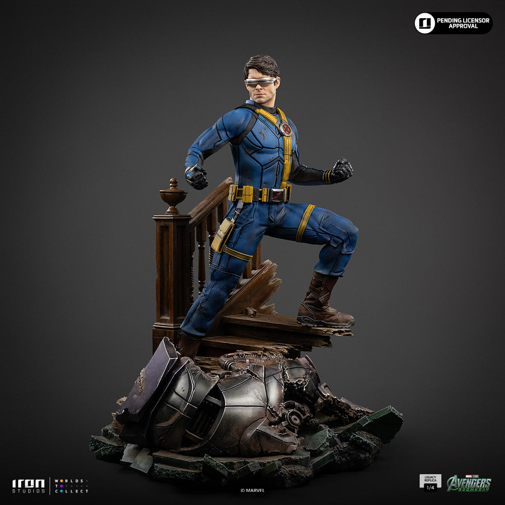 Iron Studios Cyclops Legacy Replica 1/4 Statue, Regular Ver statue - unpainted prototype detail view 1