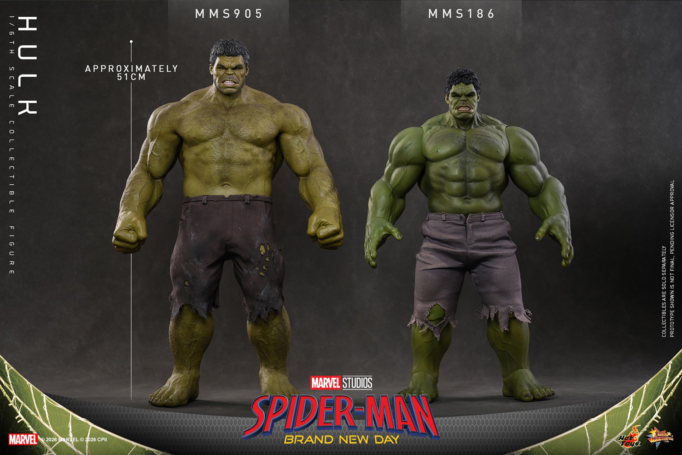 Hot Toys Hulk Brand New Day 1/6 scale figure — roaring face plate