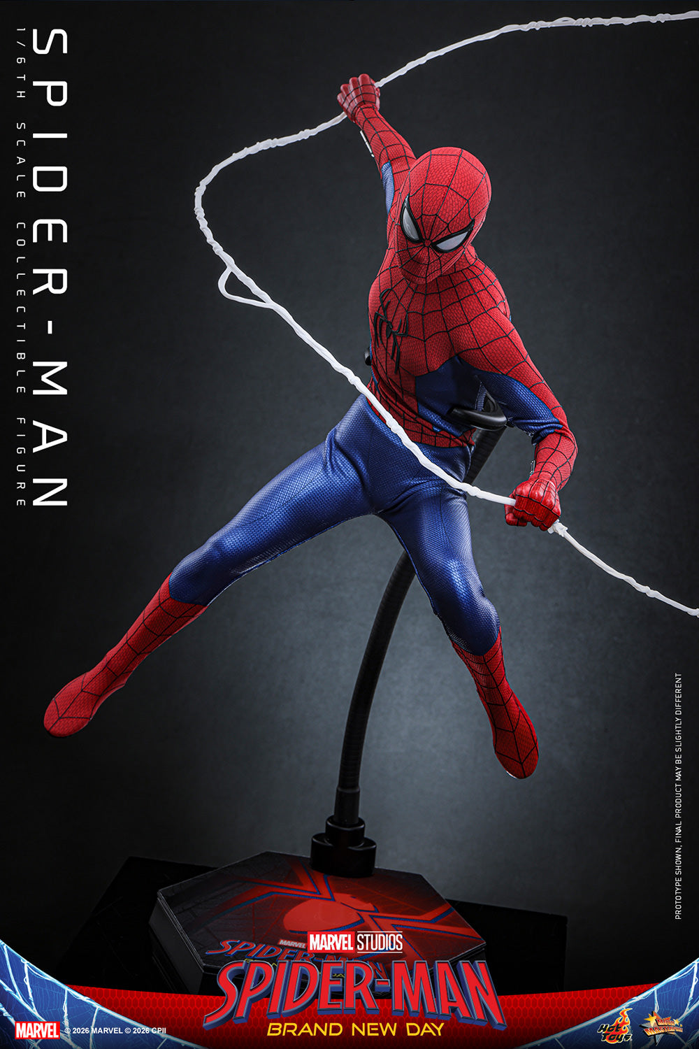 Hot Toys Spider-Man Brand New Day 1/6 scale figure — interchangeable hands and accessories