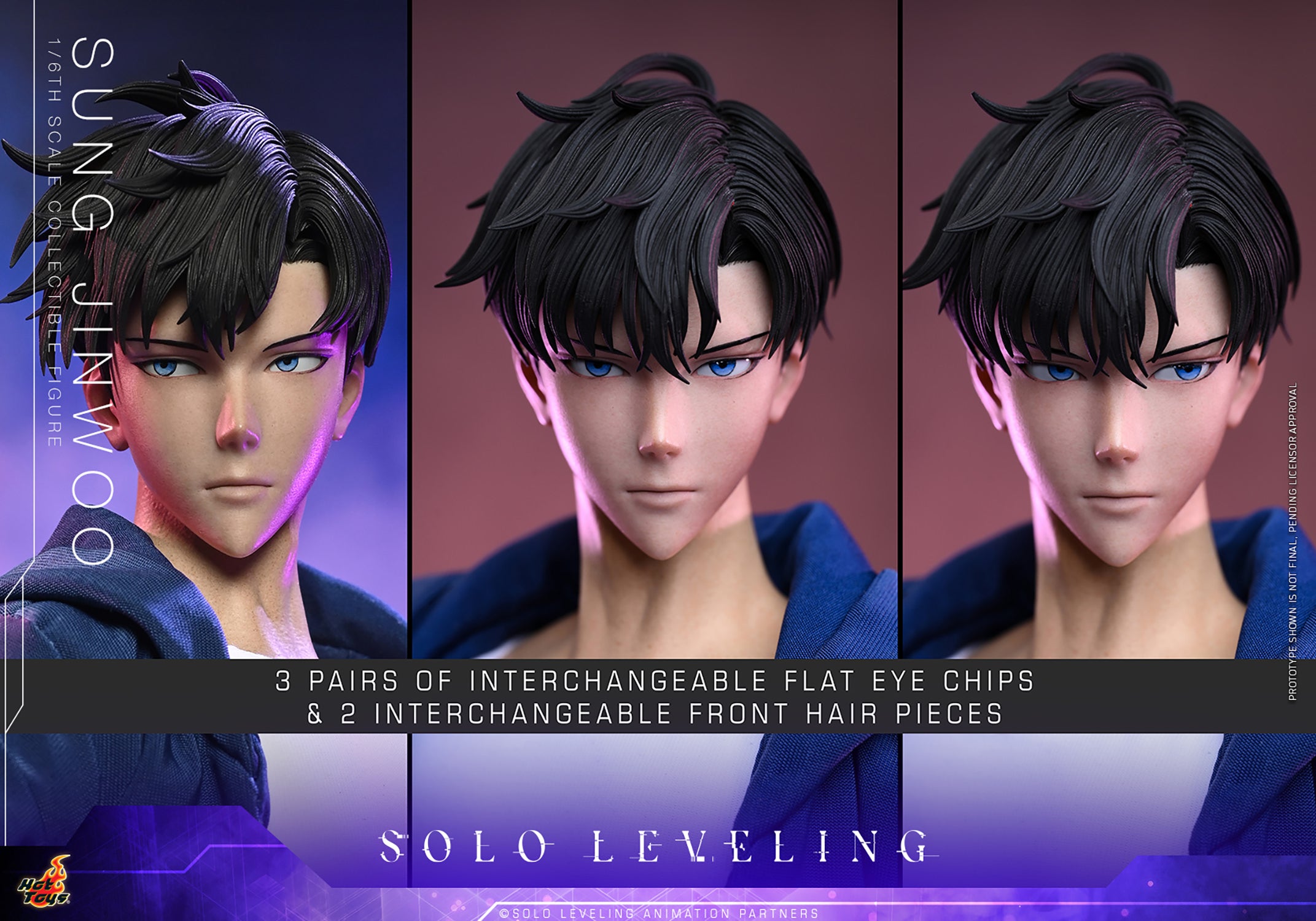 Hot Toys Sung Jinwoo Solo Leveling 1/6 scale figure — interchangeable hands and forearms