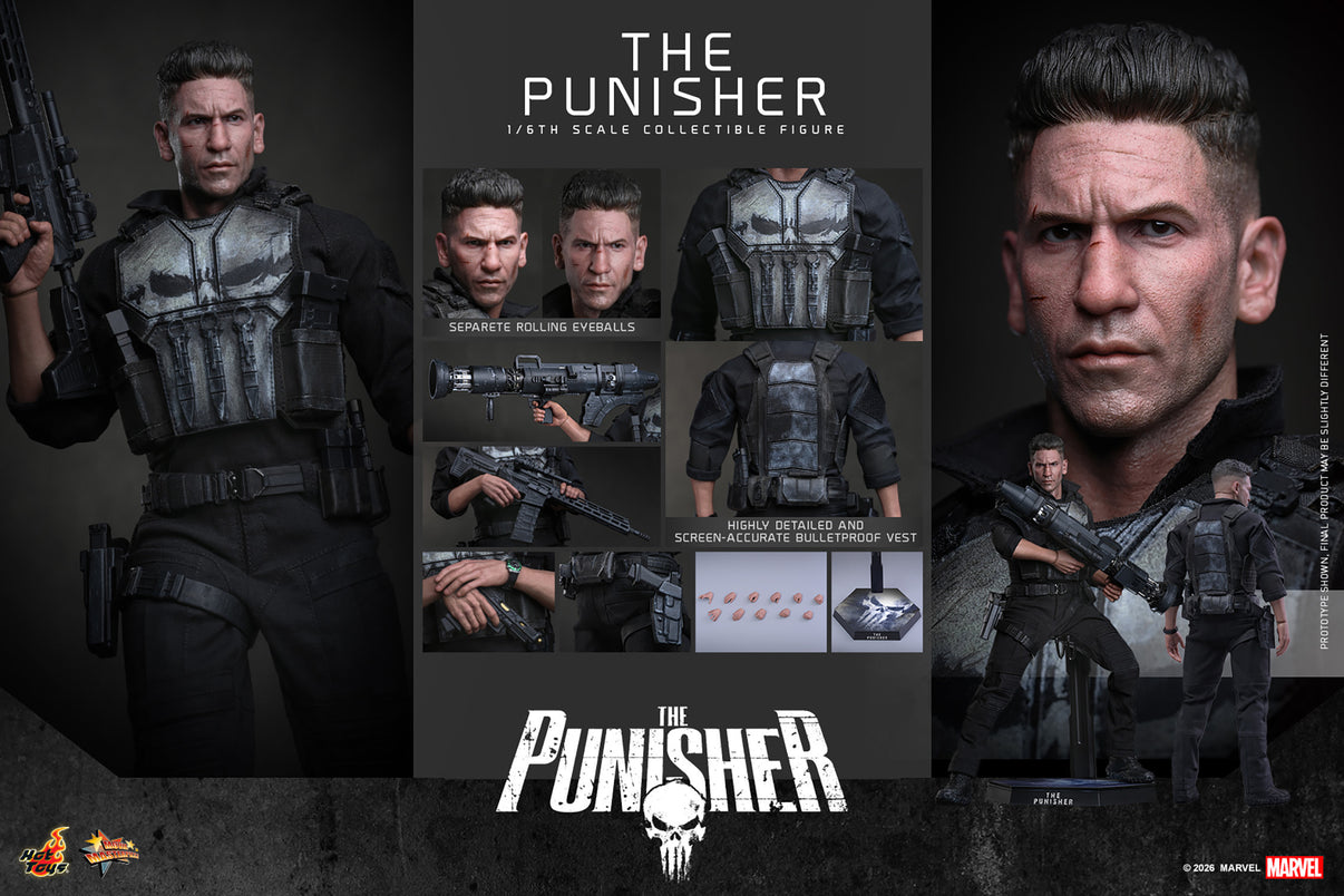 Hot Toys The Punisher 1/6 scale figure — interchangeable hands