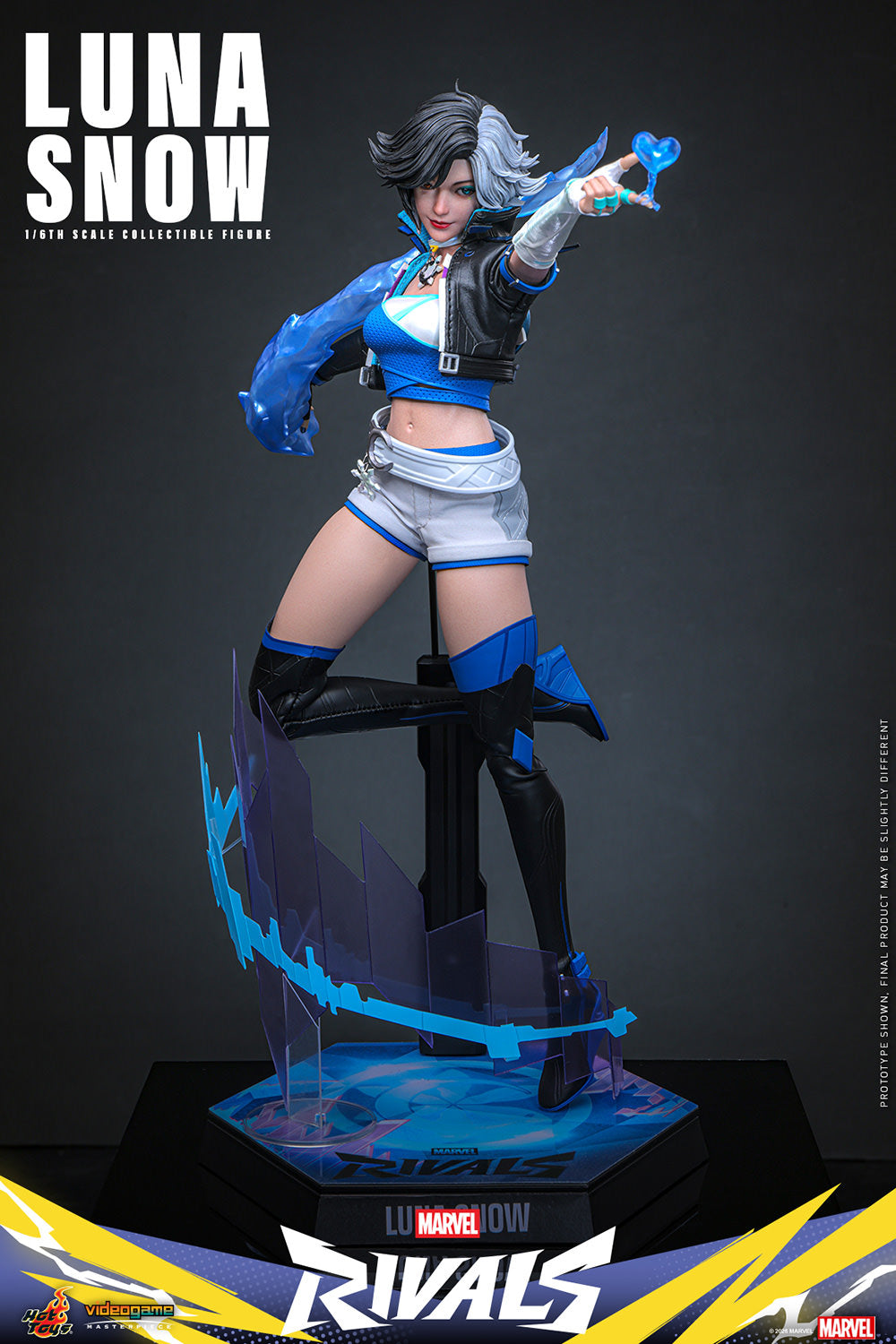 Hot Toys Luna Snow Marvel Rivals 1/6 scale figure — head sculpt and hair