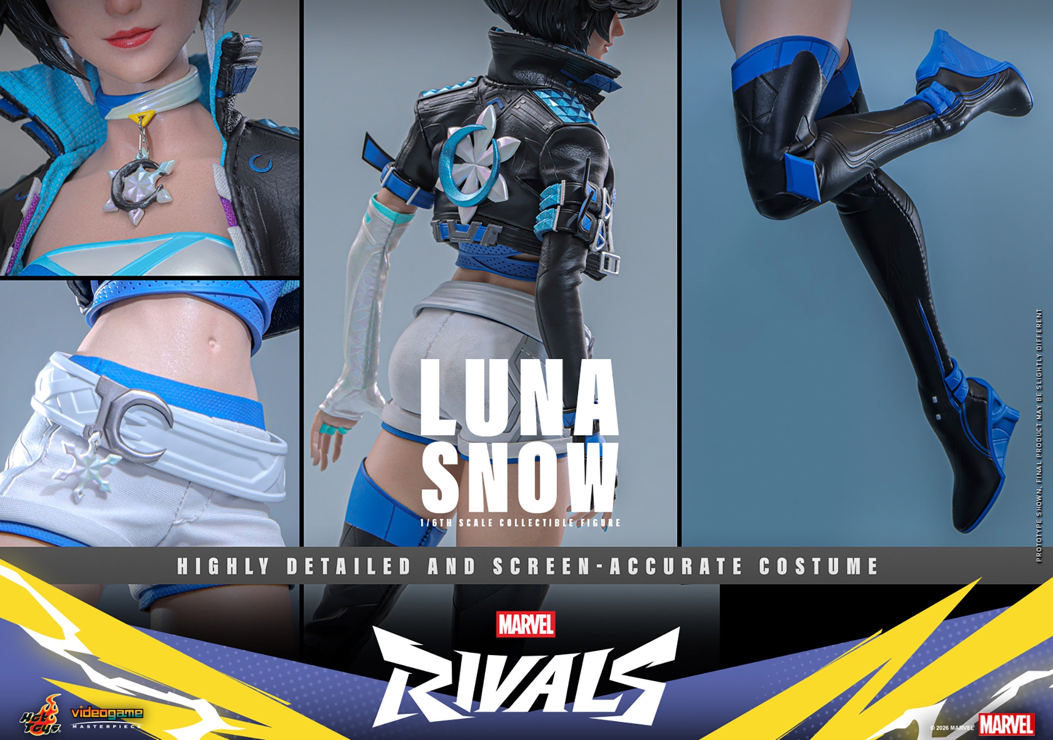 Hot Toys Luna Snow Marvel Rivals 1/6 scale figure — music notes effect
