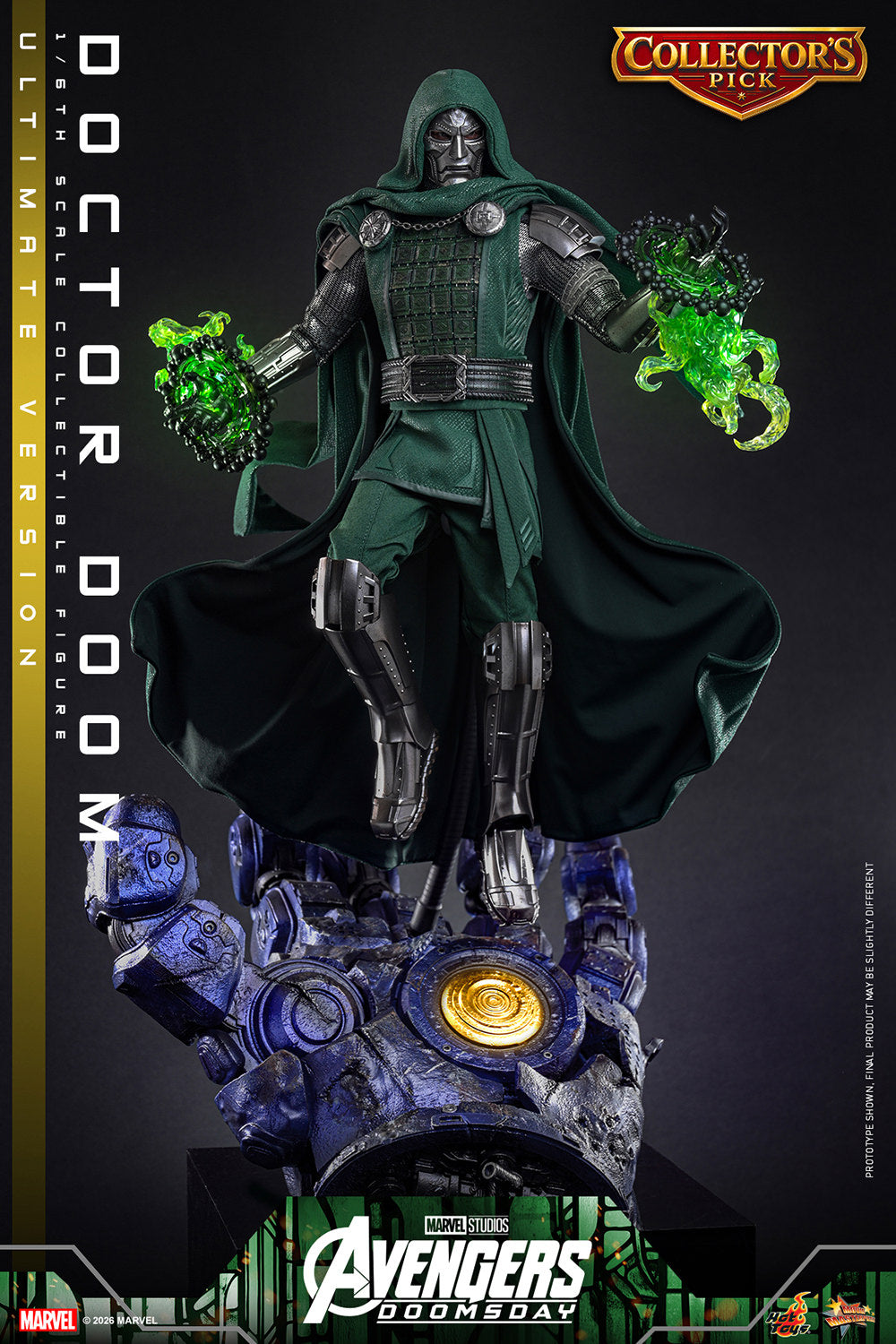 Hot Toys Doctor Doom Avengers Doomsday Ultimate 1/6 scale figure — full accessory set