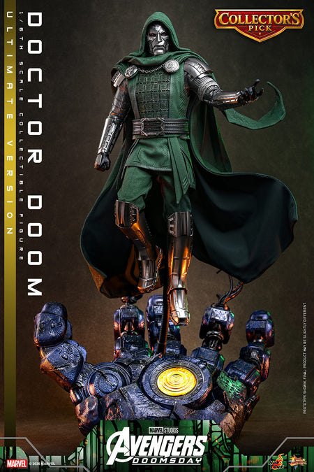 Hot Toys Doctor Doom Avengers Doomsday Ultimate 1/6 scale figure — Sentinel hand diorama base