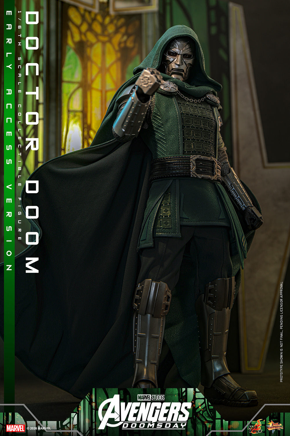 Hot Toys Doctor Doom Avengers Doomsday 1/6 scale figure — alternate pose