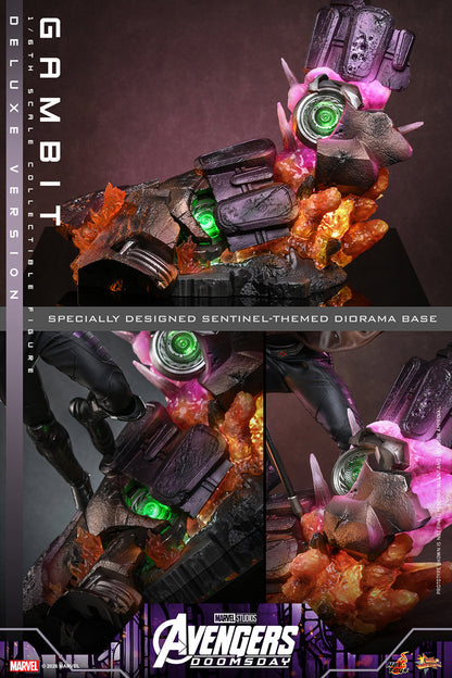 Hot Toys Gambit Avengers Doomsday Deluxe 1/6 scale figure — playing cards and hands