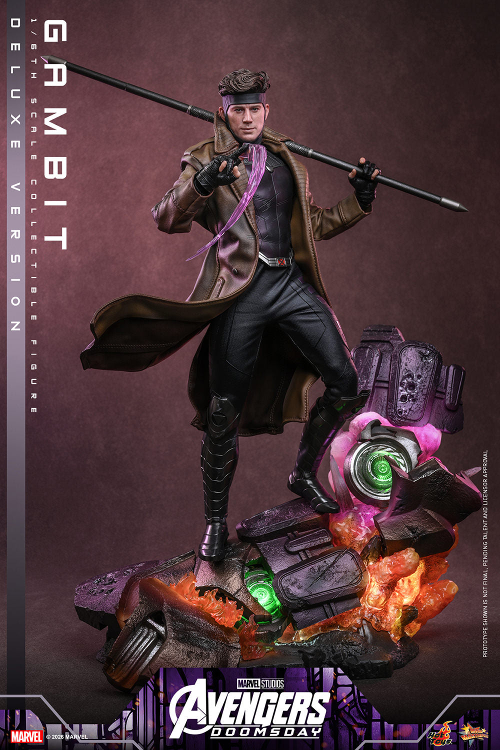 Hot Toys Gambit Avengers Doomsday Deluxe 1/6 scale figure — Sentinel diorama base