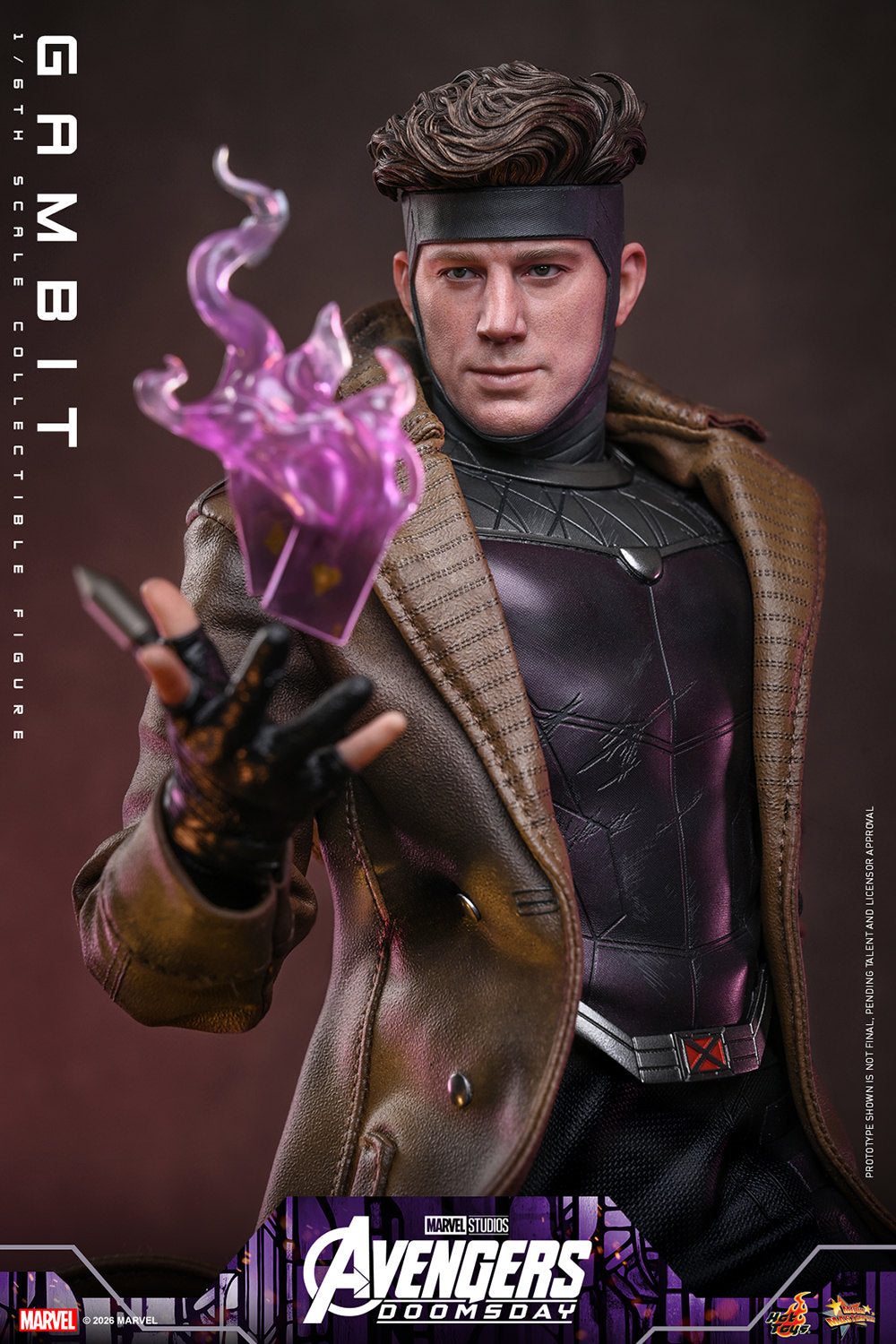 Hot Toys Gambit Avengers Doomsday 1/6 scale figure — alternate pose