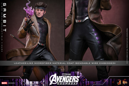 Hot Toys Gambit Avengers Doomsday 1/6 scale figure — full accessory set