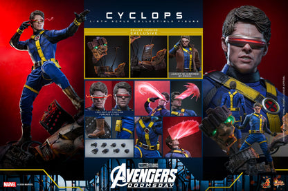Hot Toys Cyclops Avengers Doomsday Deluxe 1/6 scale figure — diorama base detail