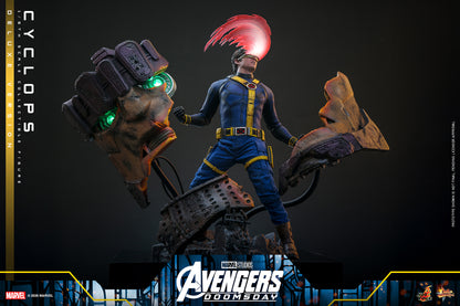 Hot Toys Cyclops Avengers Doomsday Deluxe 1/6 scale figure — full accessory set