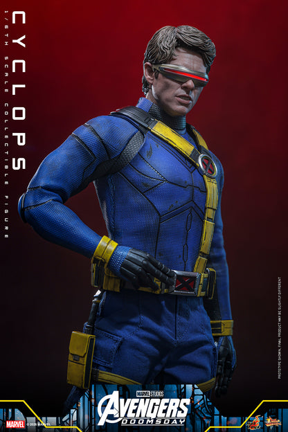 Hot Toys Cyclops Avengers Doomsday 1/6 scale figure — chest harness and X-logo