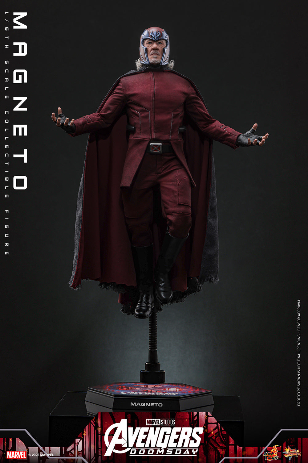 Hot Toys Magneto Avengers Doomsday 1/6 scale figure — cape detail